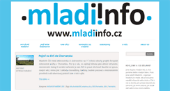 Desktop Screenshot of mladiinfo.cz