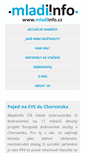 Mobile Screenshot of mladiinfo.cz