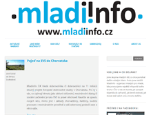 Tablet Screenshot of mladiinfo.cz